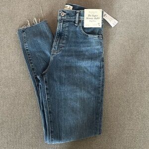 Abercrombie & Fitch Super Skinny Ankle Jeans - Blue